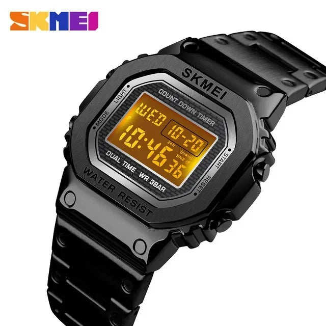 Skmei - 1456- Stainless Steel - Black image 3