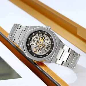 SKMEI - M034 - Royal Automatic Skeleton Watch - silver image 2