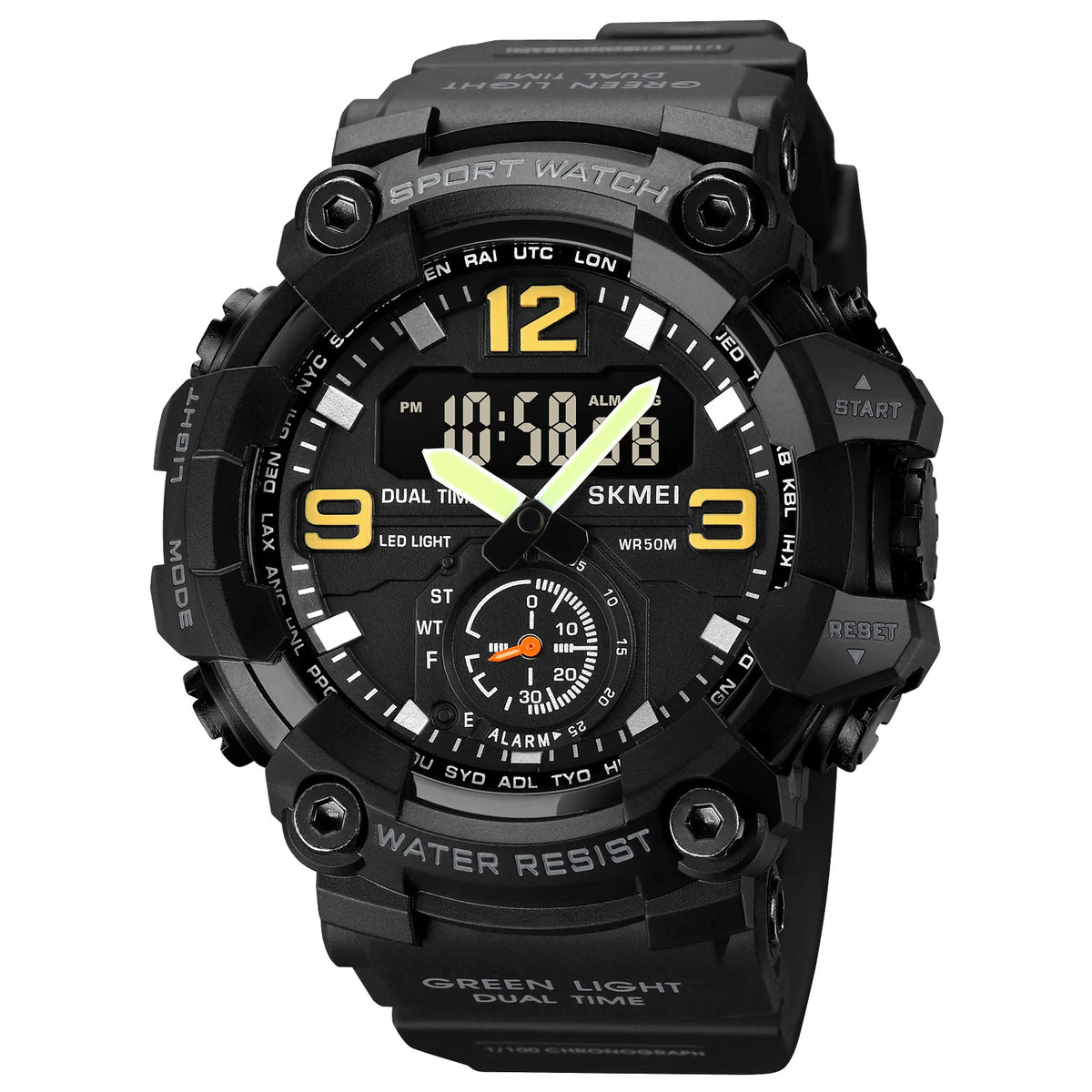 SKMEI 1965 Digital Sports Watch - Black