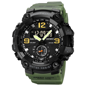 SKMEI 1965 Digital Sports Watch - ArmyGreen