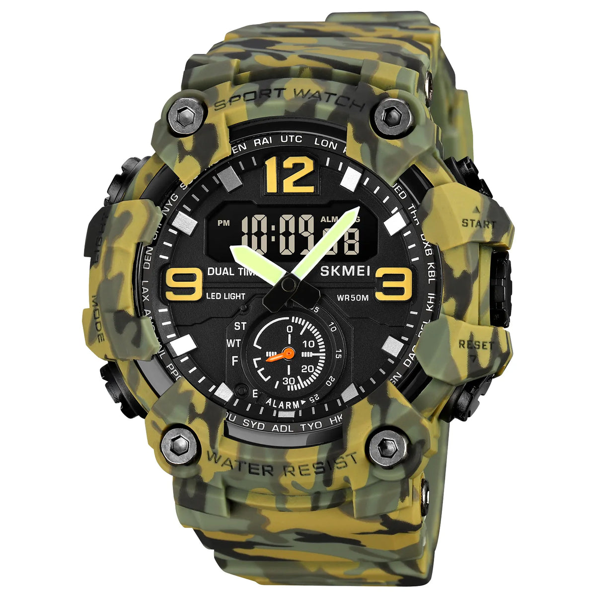 SKMEI 1965 Digital Sports Watch - GreenCamo