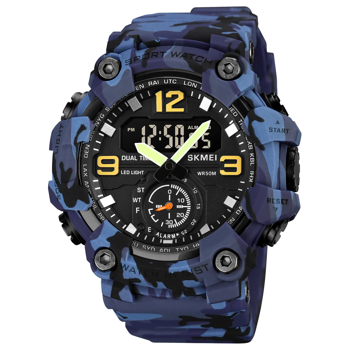 SKMEI 1965 Digital Sports Watch - BlueCamo