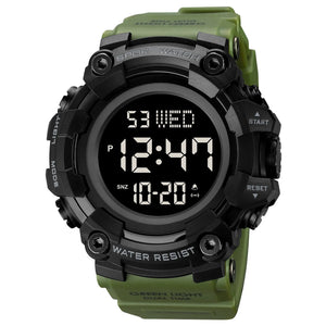 SKMEI 1968 Rugged Digital Sports Watch - ArmyGreen