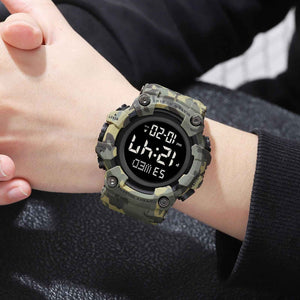 SKMEI 1968 Rugged Digital Sports Watch - GreenCamo