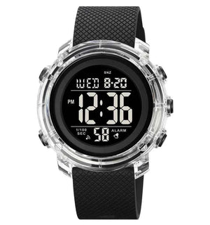 SKMEI 1996 Digital Sports Watch - Black/Black