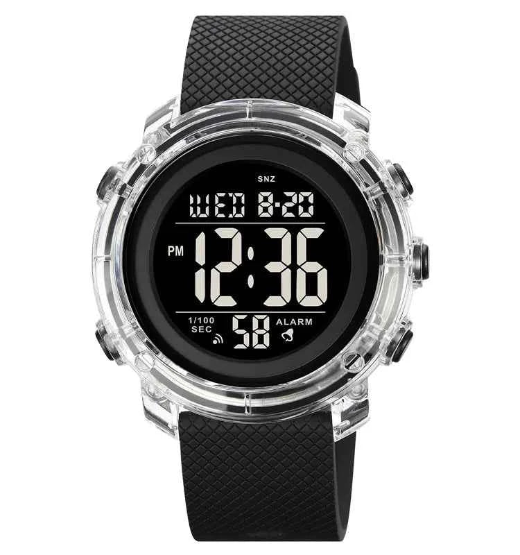 SKMEI 1996 Digital Sports Watch - Black/Black