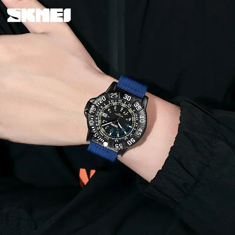 SKMEI - 9281 - High Quality Luxury Watch - Blue image 3