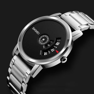 SKMEI -1260 - Waterproof Business Watch For Men - Silver/Black-Steel image 0