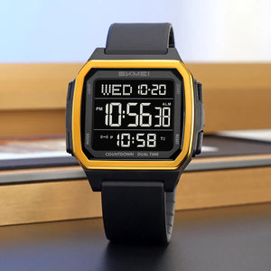 SKMEI - 2515 - Digital Sports Watch - black/gold image 1