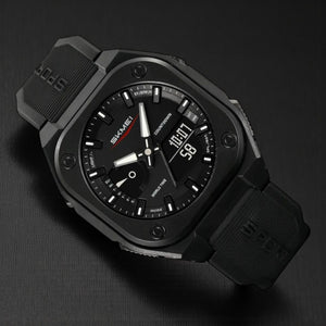 Skmei - 2328 - World Master Dual Display Watch - Black image 1