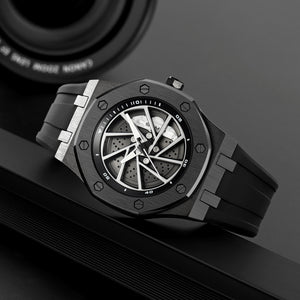 SKMEI - 2359 - Rotating Wheel Sports Edition Watch - black-silical gel image 4