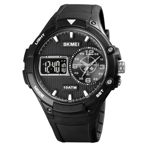 SKMEI - 1761 - Analog Digital Sports LED Stopwatch - black/black image 0