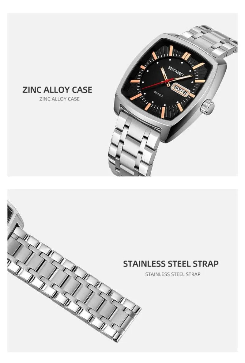 SKMEI - 9354 - Business Analog Quartz Watch - Black image 3