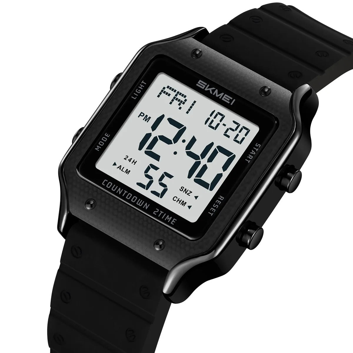 Skmei - 2526 - Women Digital Watch Original Silicone Strap - Black White image 0