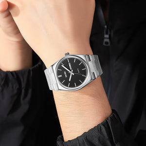 SKMEI - 9288 - Business Class Luxury Watch - Silver/Black image 2