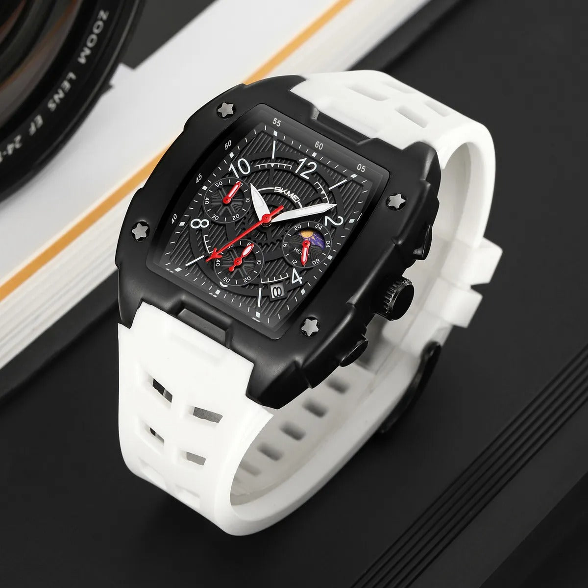 SKMEI - 9345 - Multifunctional Chronograph Quartz Watch - white image 2