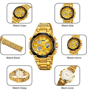 Skmei - 2210 - Digital Sport Watch - Gold image 3