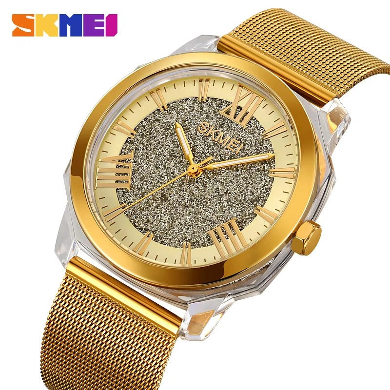 SKMEI - 2278 - High Quality Luxury Watch - Gold image 3