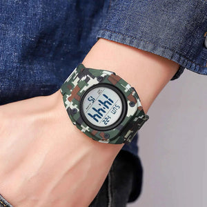 SKMEI 2160 Smart Digital Functions Watch - Armygreen/camo