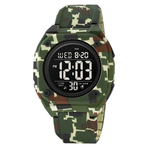 SKMEI 2160 Smart Digital Functions Watch - Armygreen/camo