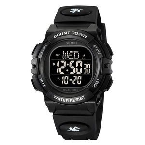 SKMEI 2164 Rugged Digital Sports Watch - Black/Black
