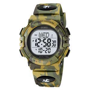 SKMEI 2164 Rugged Digital Sports Watch - AmyGreen/Camo