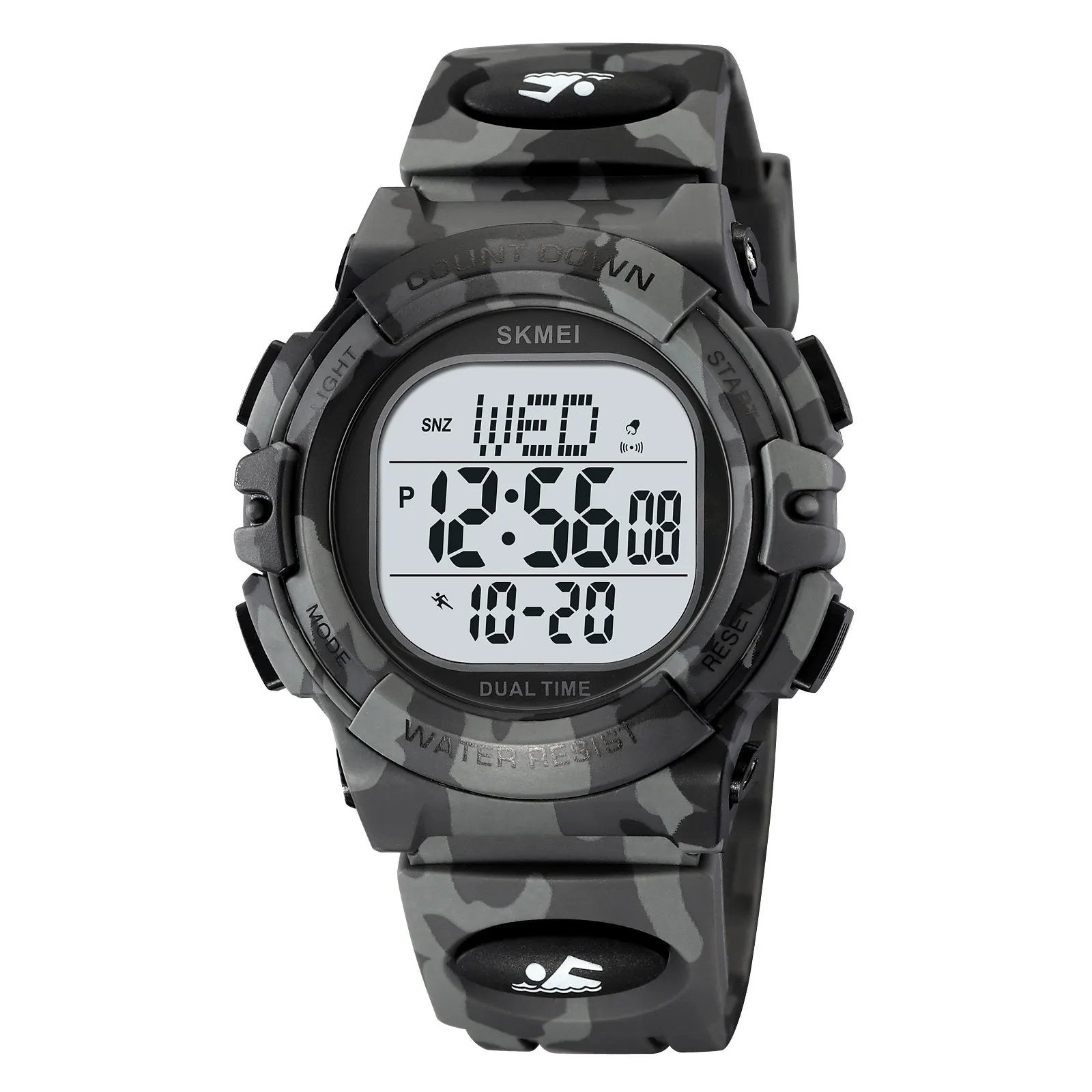 SKMEI 2164 Rugged Digital Sports Watch - Grey/Camo