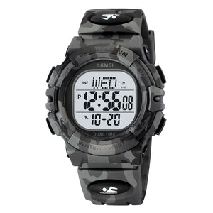 SKMEI 2164 Rugged Digital Sports Watch - Grey/Camo