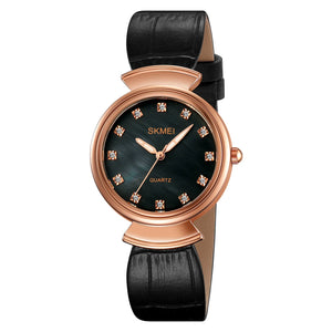 SKMEI 2165 Women Elegant Quartz Watch - Rosegold/Black/Black