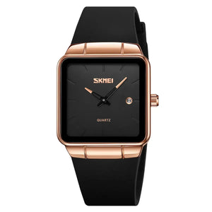 SKMEI 2173 Women Modern Square Dial Watch - Rosegold/Black