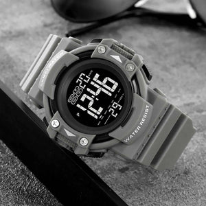 SKMEI 2195 Rugged Digital Sports Watch - Grey