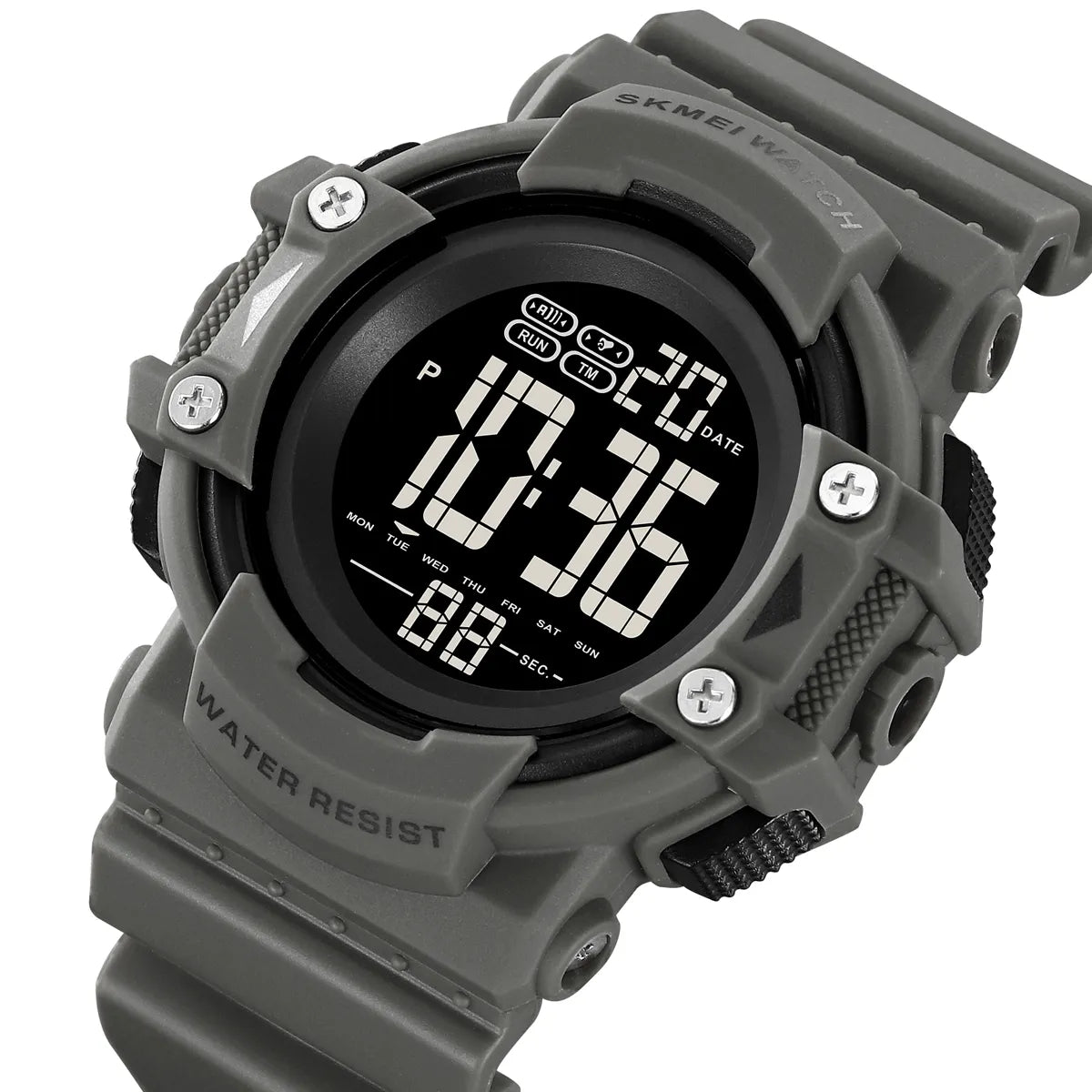 SKMEI 2195 Rugged Digital Sports Watch - Grey