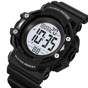 SKMEI 2195 Rugged Digital Sports Watch - Black/White