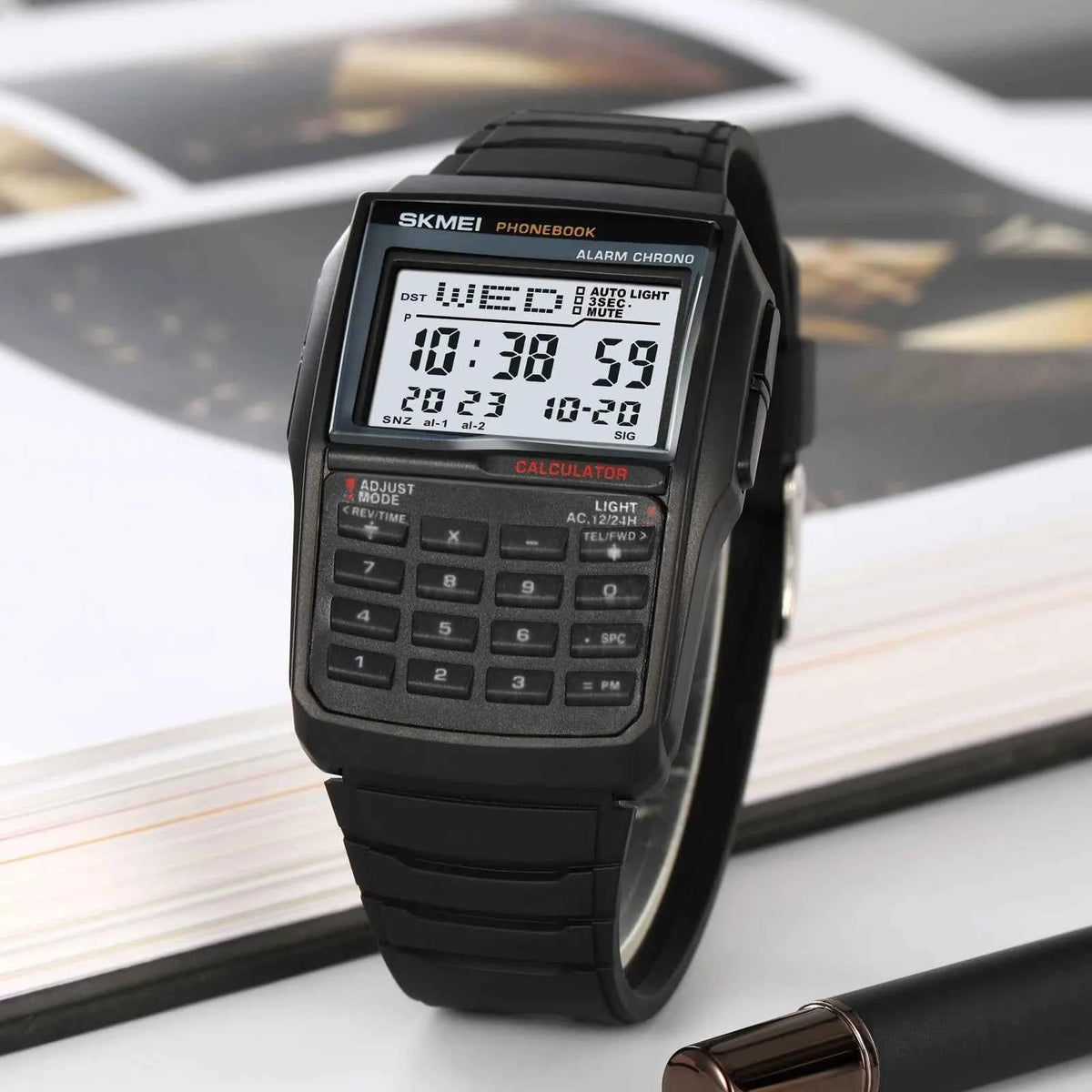 SKMEI 2255 Calculator Digital Watch - Black