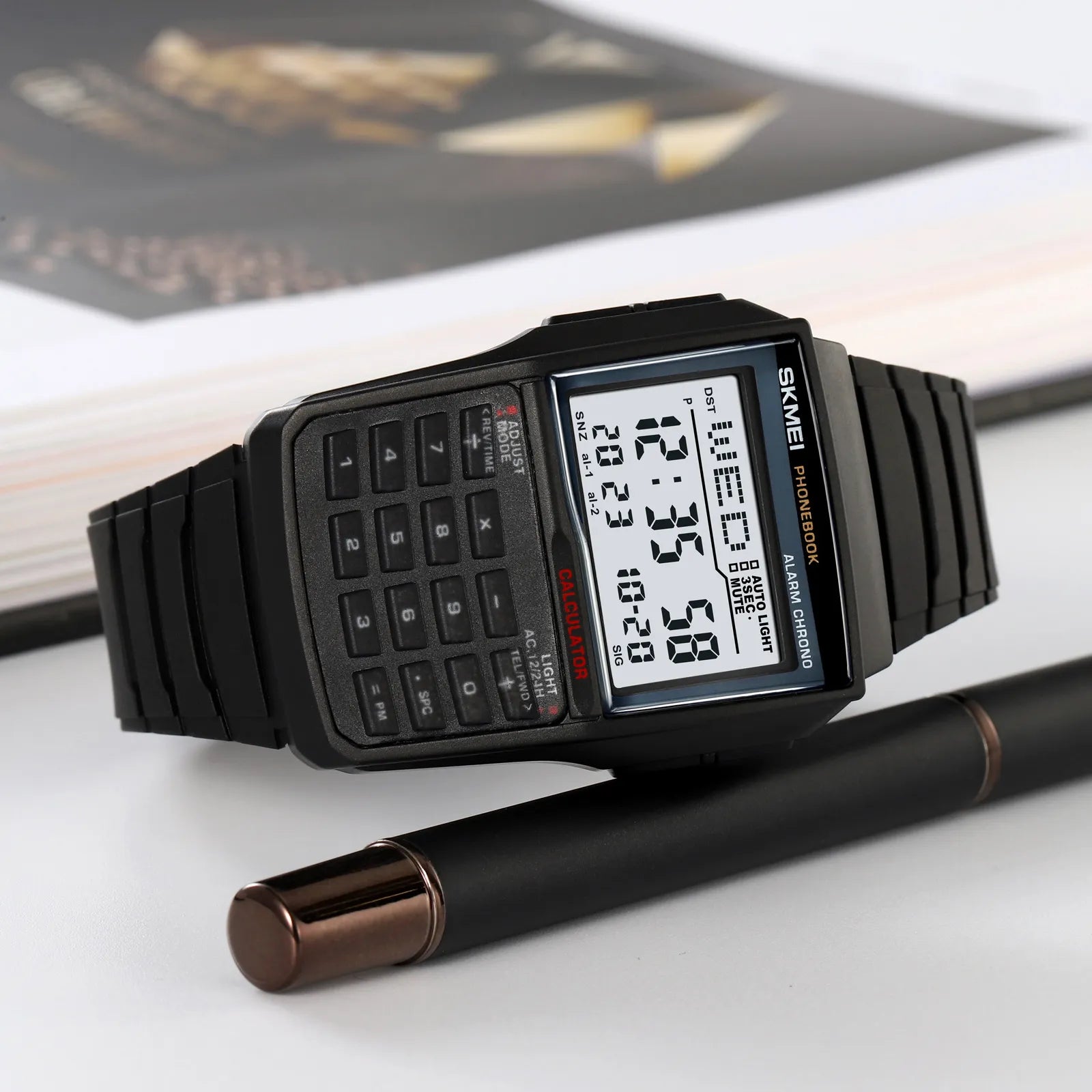 SKMEI 2255 Calculator Digital Watch - Black