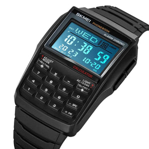 SKMEI 2255 Calculator Digital Watch - Black