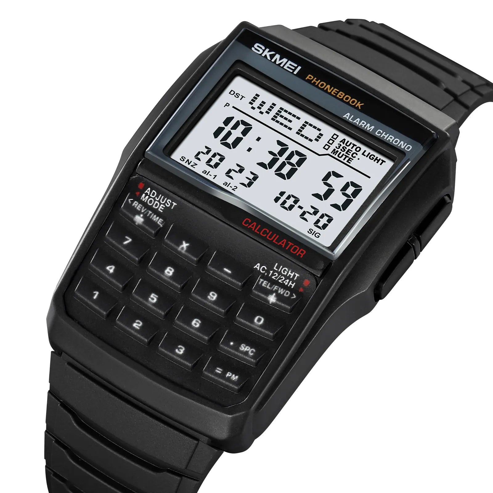 SKMEI 2255 Calculator Digital Watch - Black