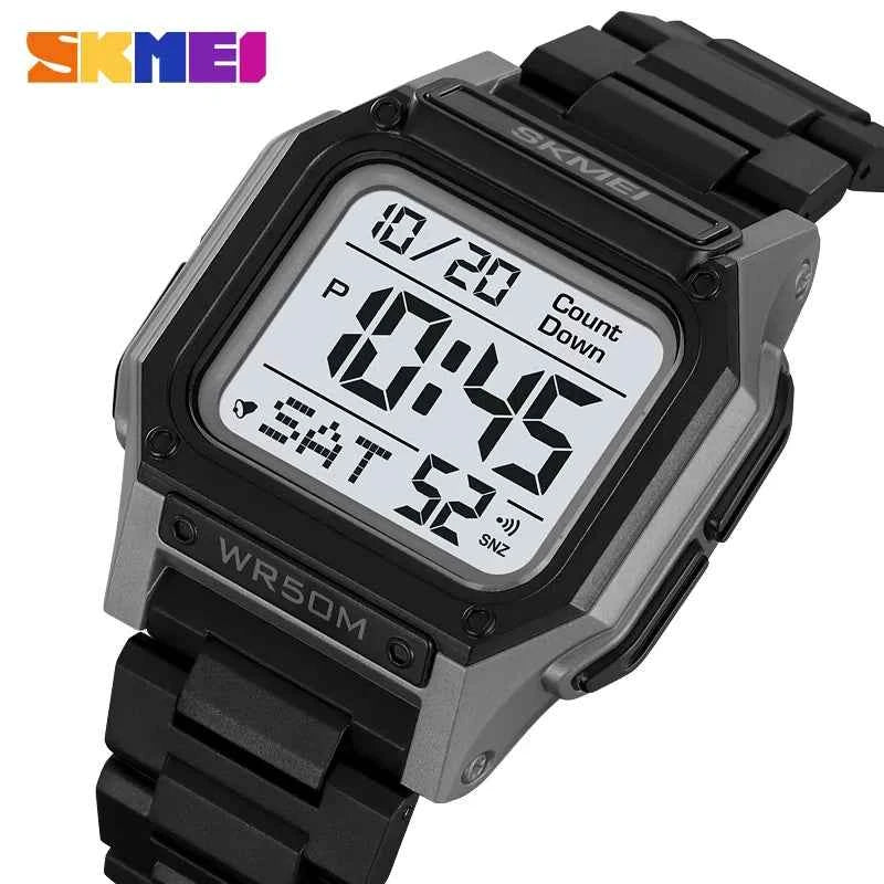 SKMEI 2264 Multifunctional Sport Watch - Black/Grey/White