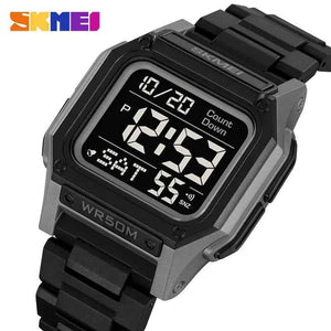 SKMEI 2264 Multifunctional Sport Watch - Black/Grey/Black