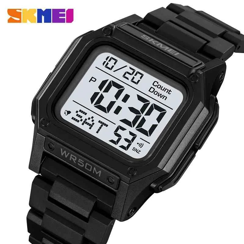 SKMEI 2264 Multifunctional Sport Watch - Black/White