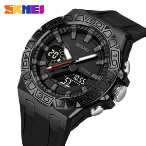 SKMEI 2276 Rugged Digital Sports Watch - Black/Black