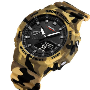 SKMEI 2351 Analog Digital Sports Watch - Desert Camo