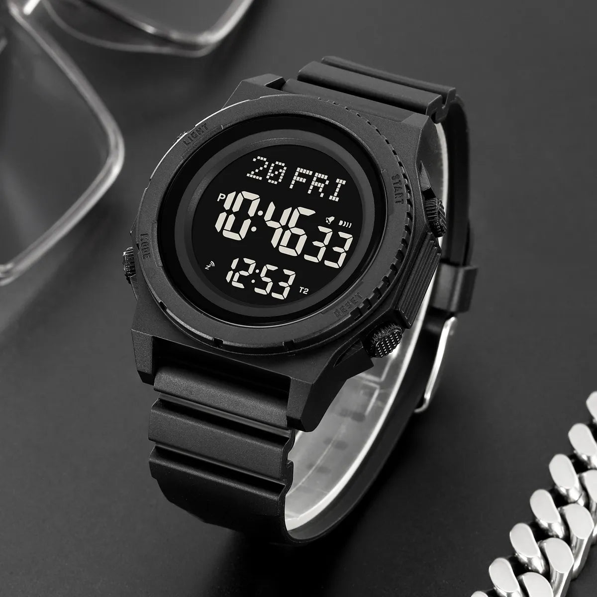SKMEI 2357 Outdoor Sport Digital Watch - Black