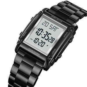 SKMEI 2366 Digital Stainless Steel Watch - Black