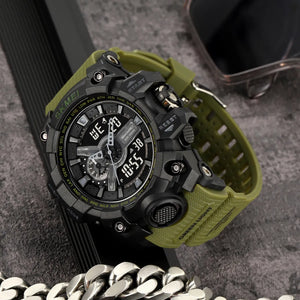 SKMEI 2396 Analog Digital Sports Watch - ArmyGreen