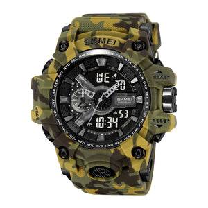 SKMEI 2396 Analog Digital Sports Watch - ArmyCamo