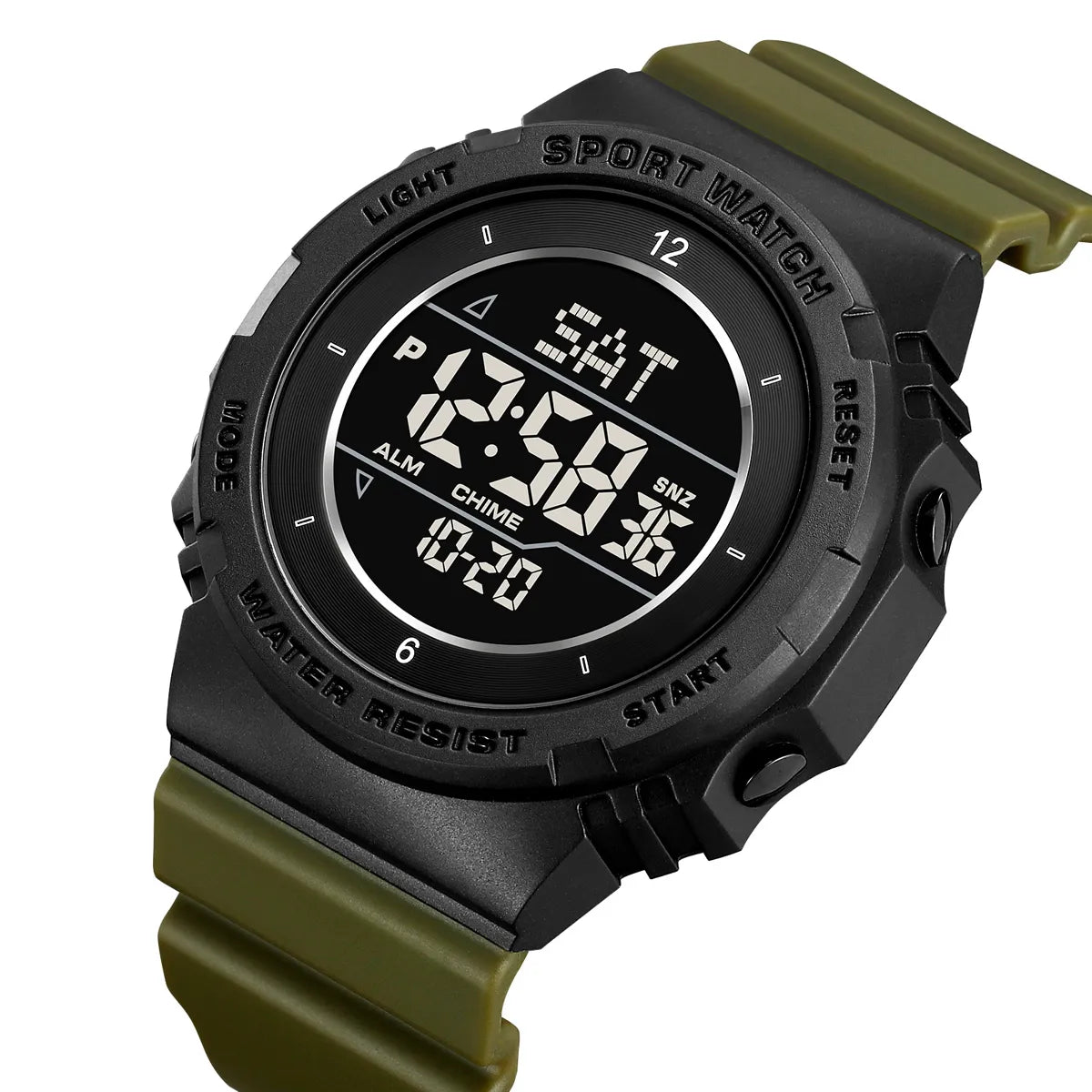 SKMEI 2400 Digital Sports Watch - ArmyGreen