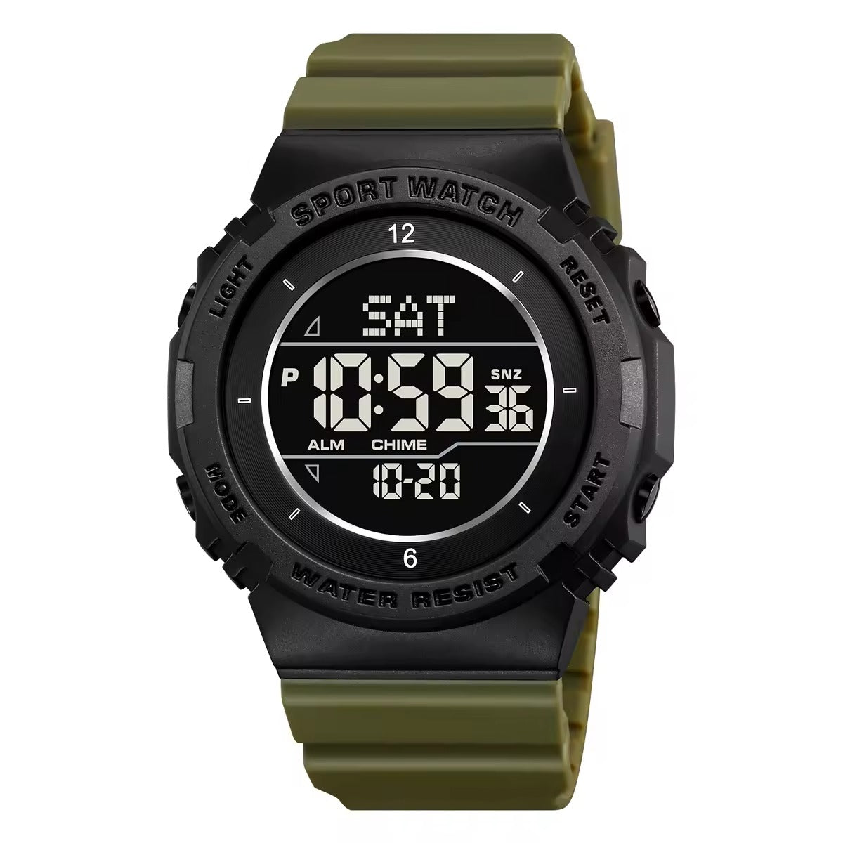 SKMEI 2400 Digital Sports Watch - ArmyGreen