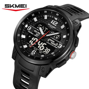 SKMEI 2401 Sport Dual Display Watch - Black