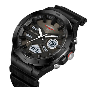 SKMEI 2402 Analog Digital Sports Watch - Black/White